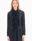 COMME DES GARCONS - Blouse, Navy