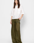 Prelah Trouser, Black Khaki Stripes Big