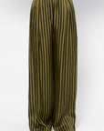 Prelah Trouser, Black Khaki Stripes Big