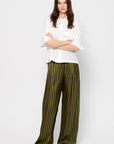 Prelah Trouser, Black Khaki Stripes Big