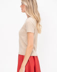 Boxy Tee, Sand