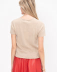 Boxy Tee, Sand