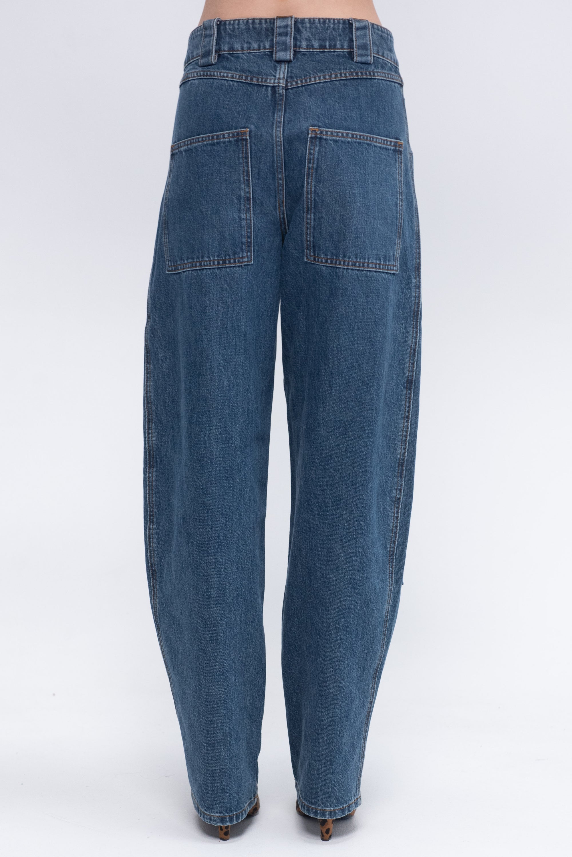 Denim Patch Pocket Pant, Indigo