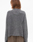 CORDERA - Baby Alpaca Polo Sweater, Grey