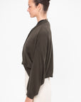 Cotton & Cashmere Cardigan, Dark Moss