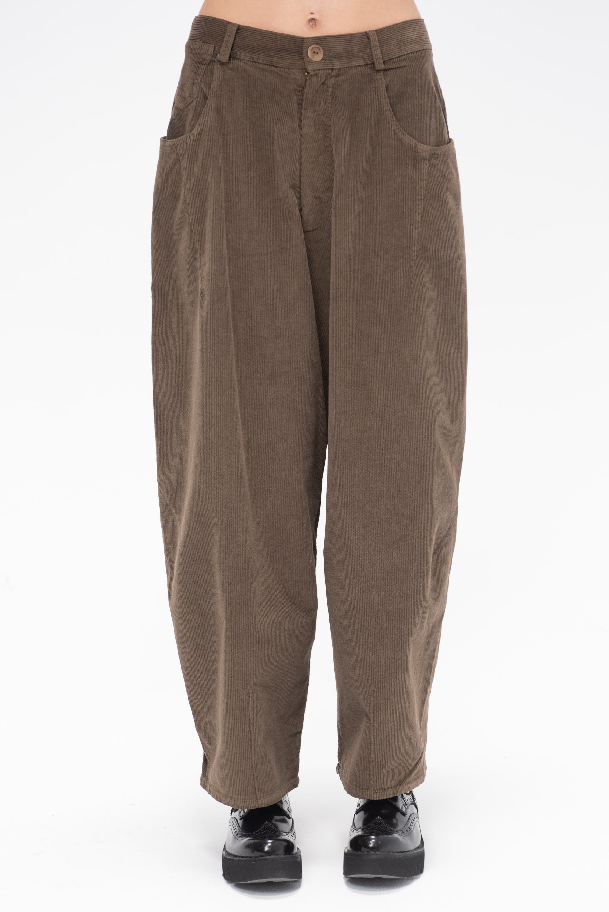 CORDERA - Corduroy Baggy Pants, Moss