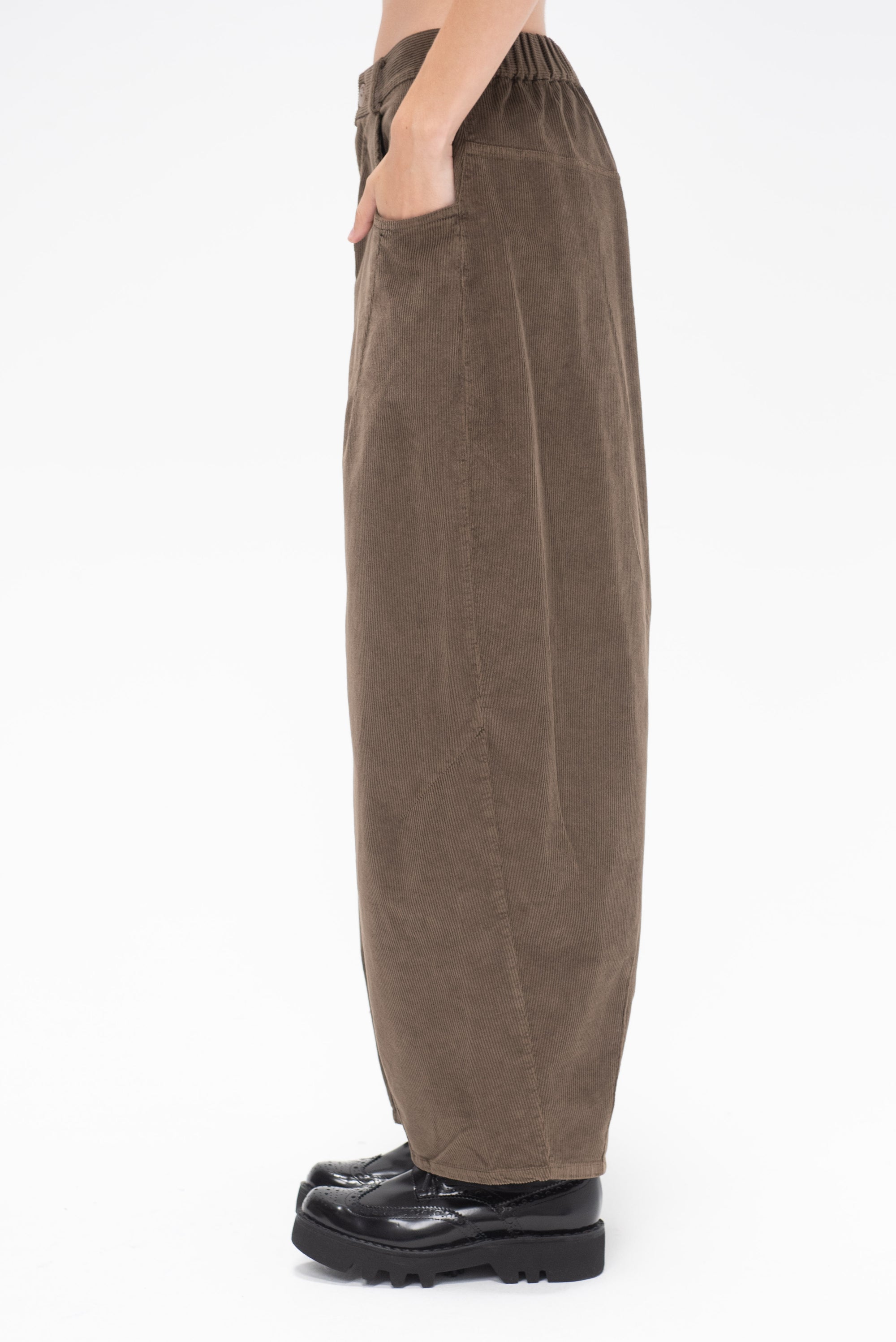 CORDERA - Corduroy Baggy Pants, Moss