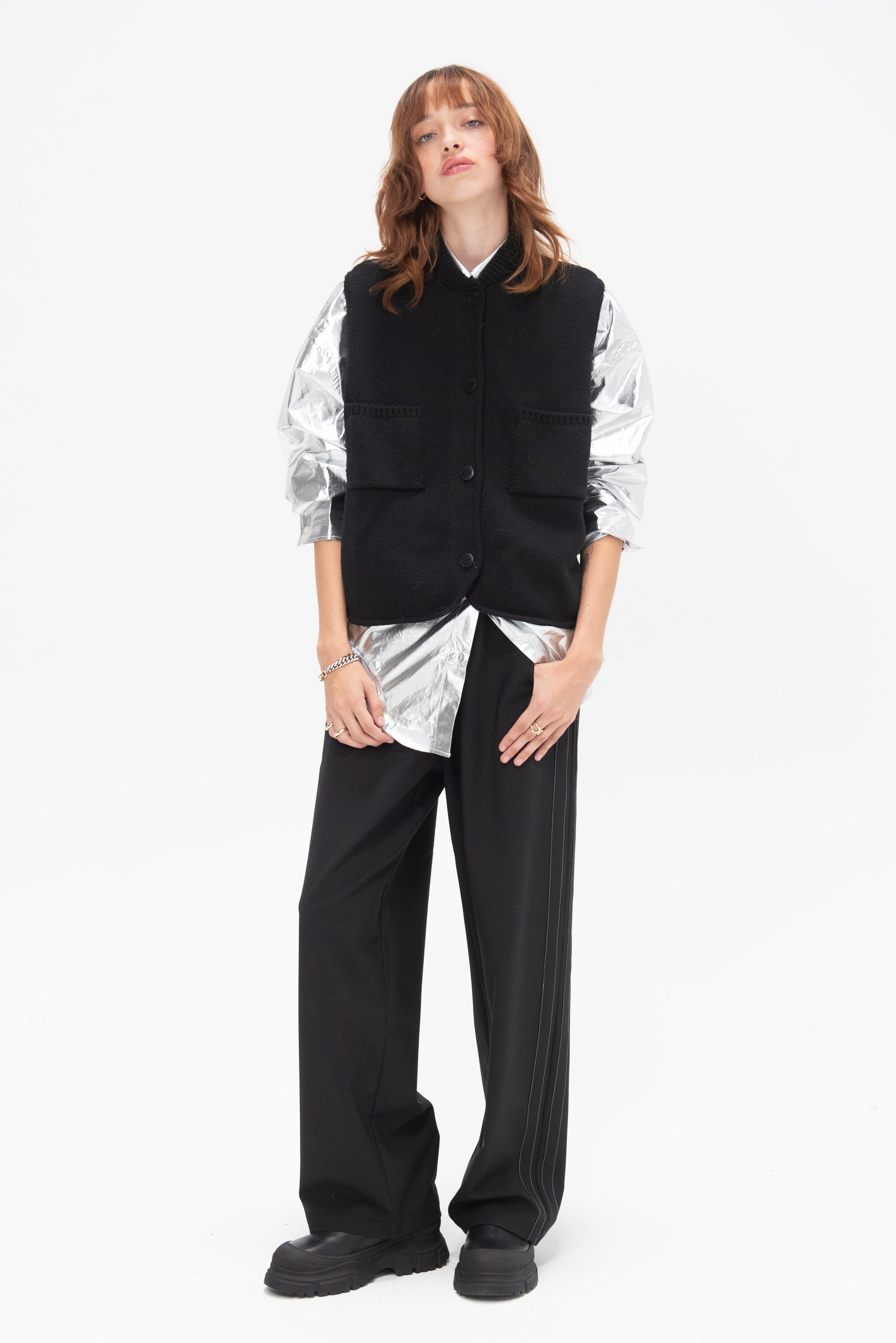 CORDERA - Tailoring Drawstring Pants, Black