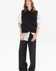 CORDERA - Tailoring Drawstring Pants, Black