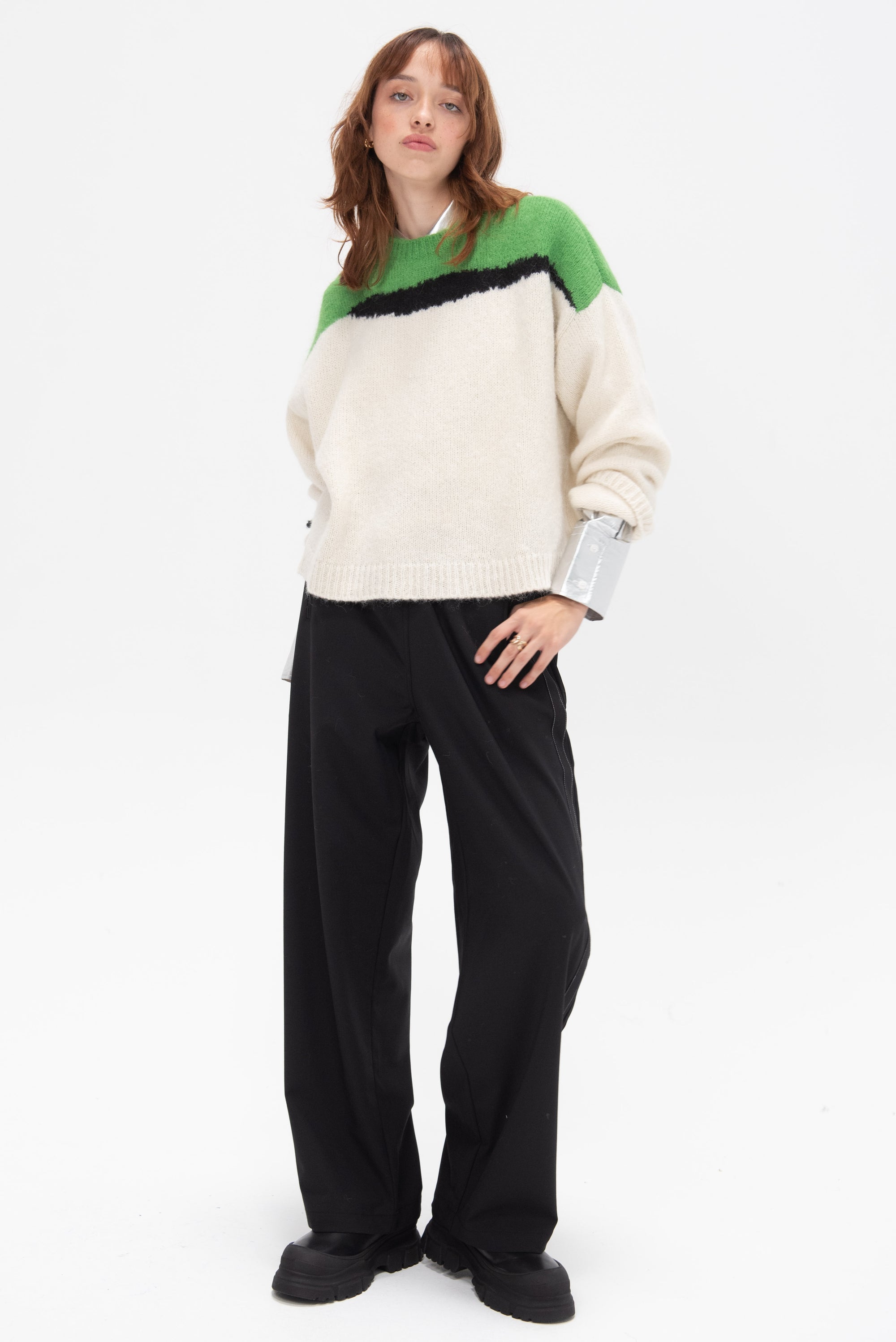 CORDERA - Alpaca & Suri Sweater, Bright Green