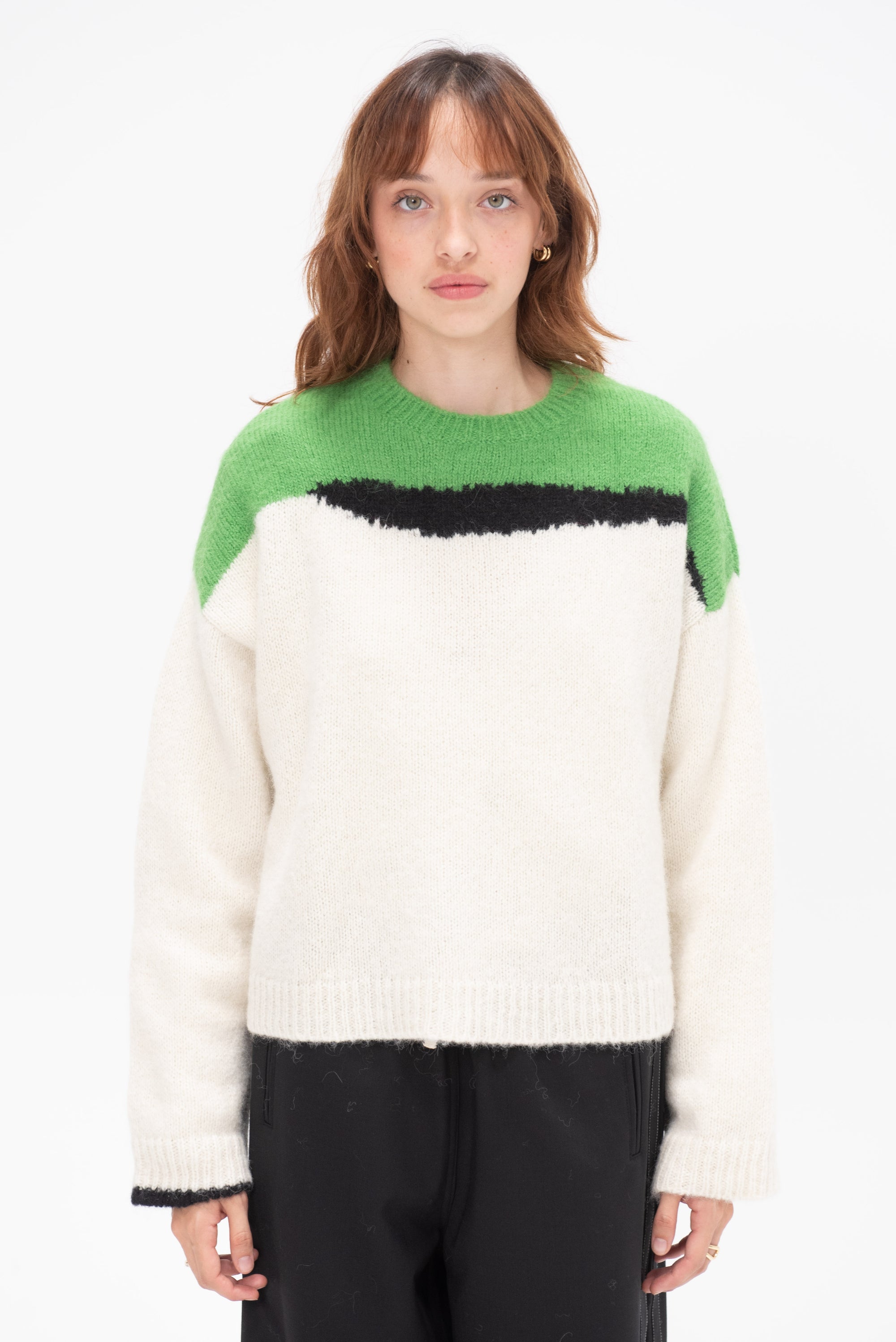 CORDERA - Alpaca & Suri Sweater, Bright Green