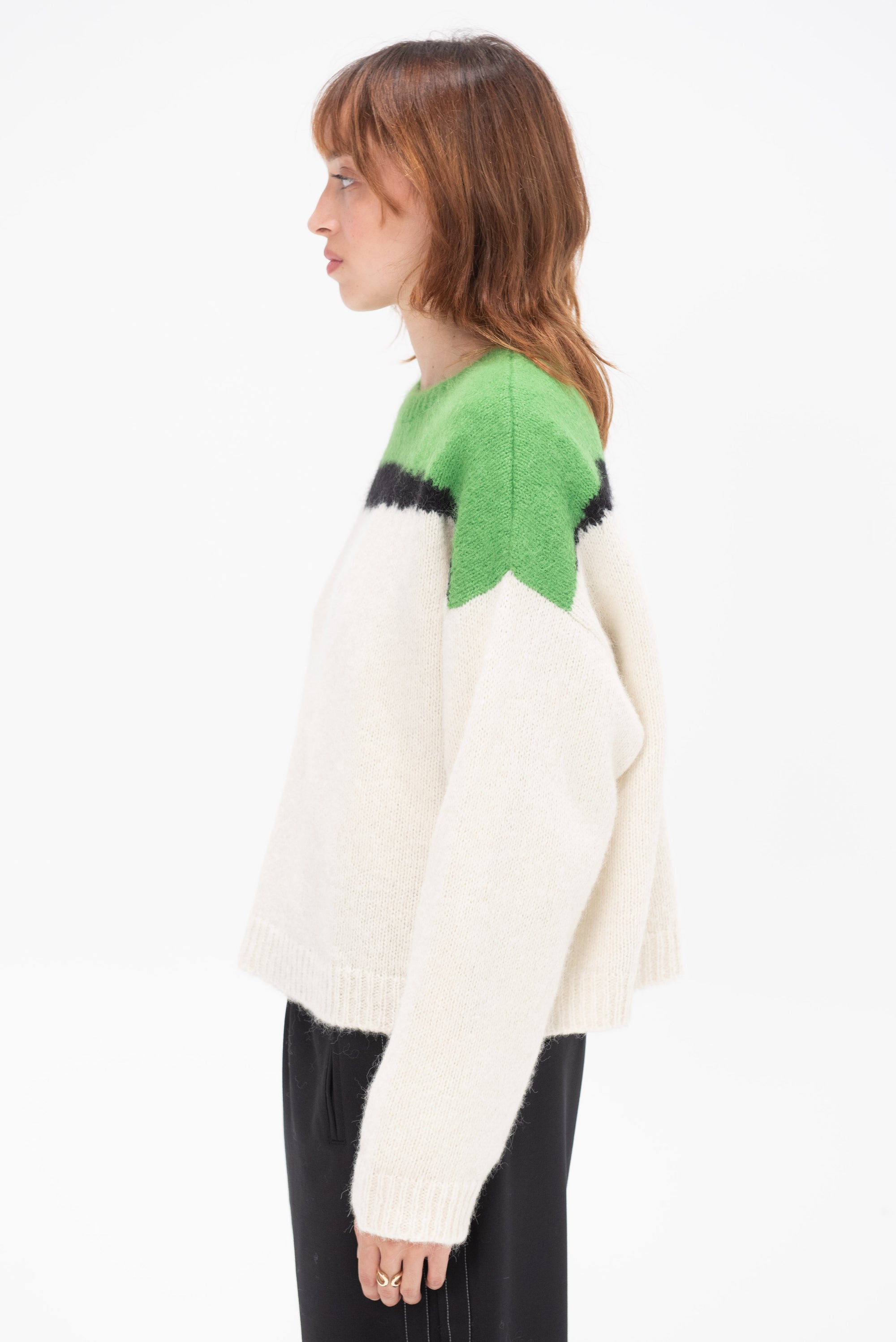 CORDERA - Alpaca & Suri Sweater, Bright Green