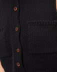 Cotton Waistcoat, Black