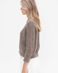 DEMYLEE - Chelsea Cotton Sweater, Bark