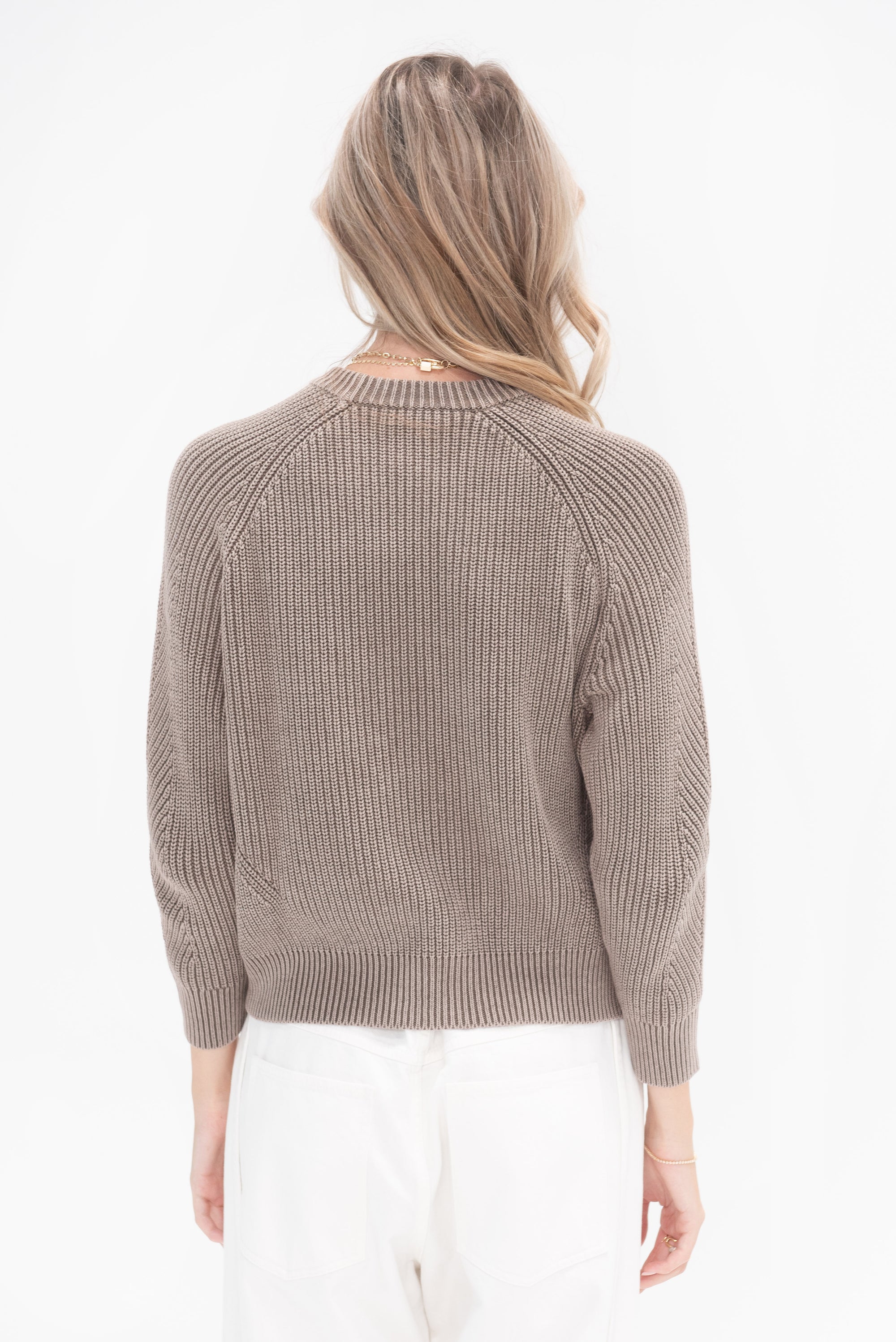 DEMYLEE - Chelsea Cotton Sweater, Bark