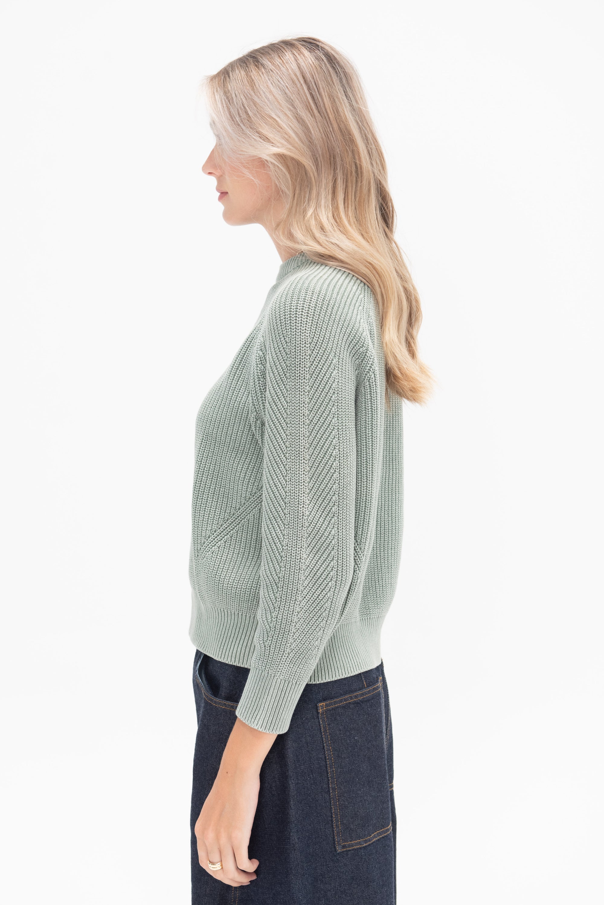 DEMYLEE - Chelsea Cotton Sweater, Sage