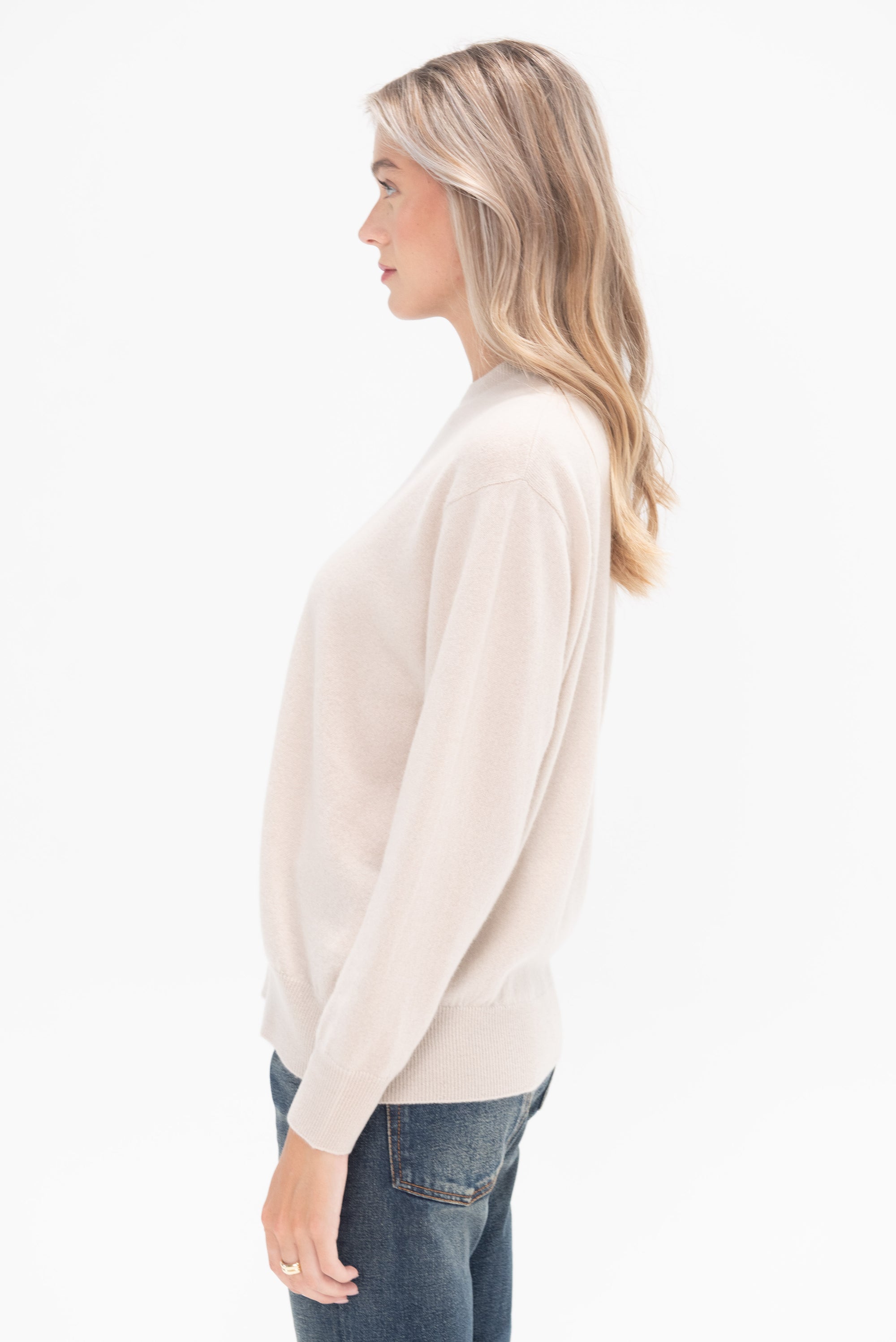 DEMYLEE - Eider Cashmere Sweater, Linen