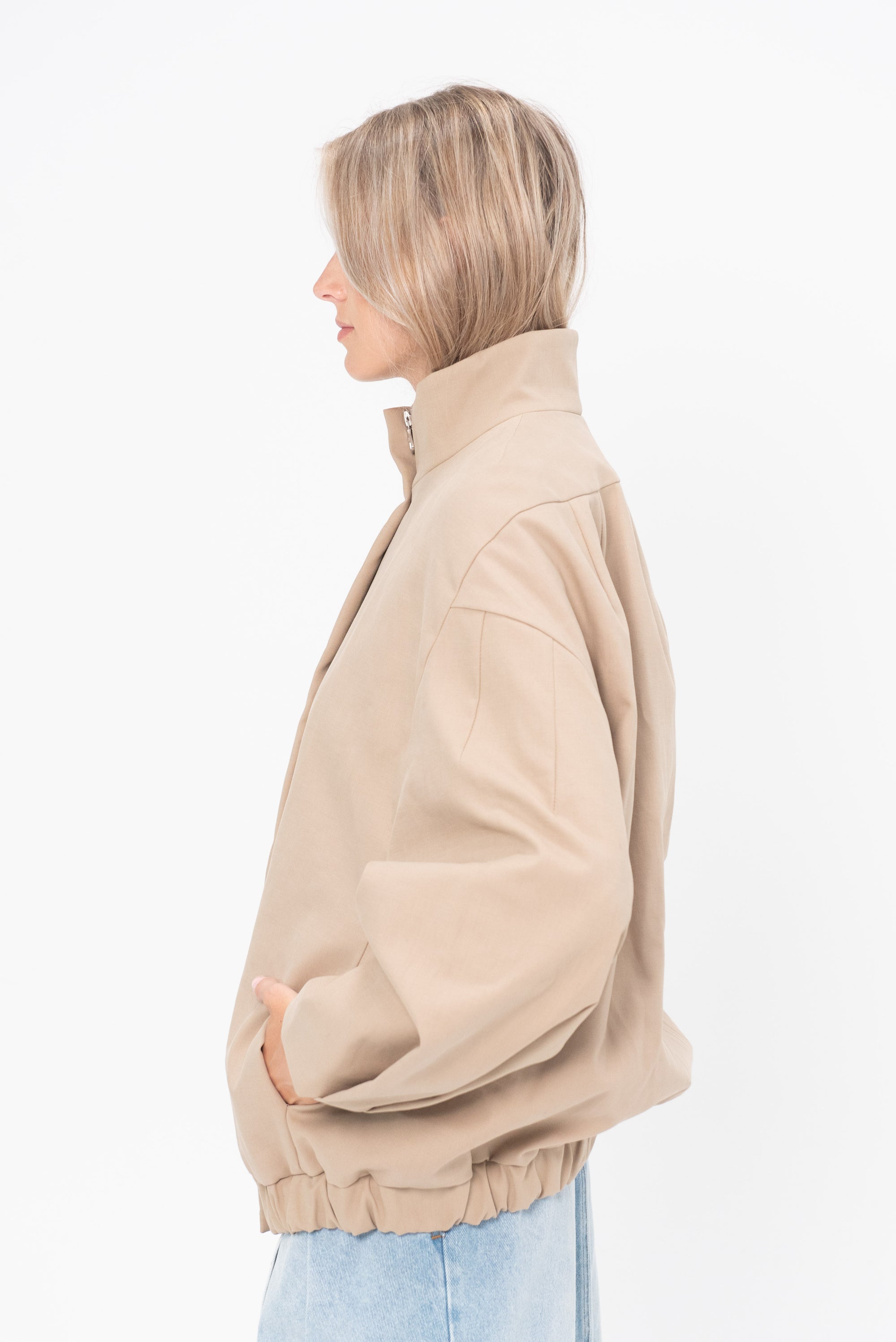 DRIES VAN NOTEN - Stand Collar Jacket, Camel