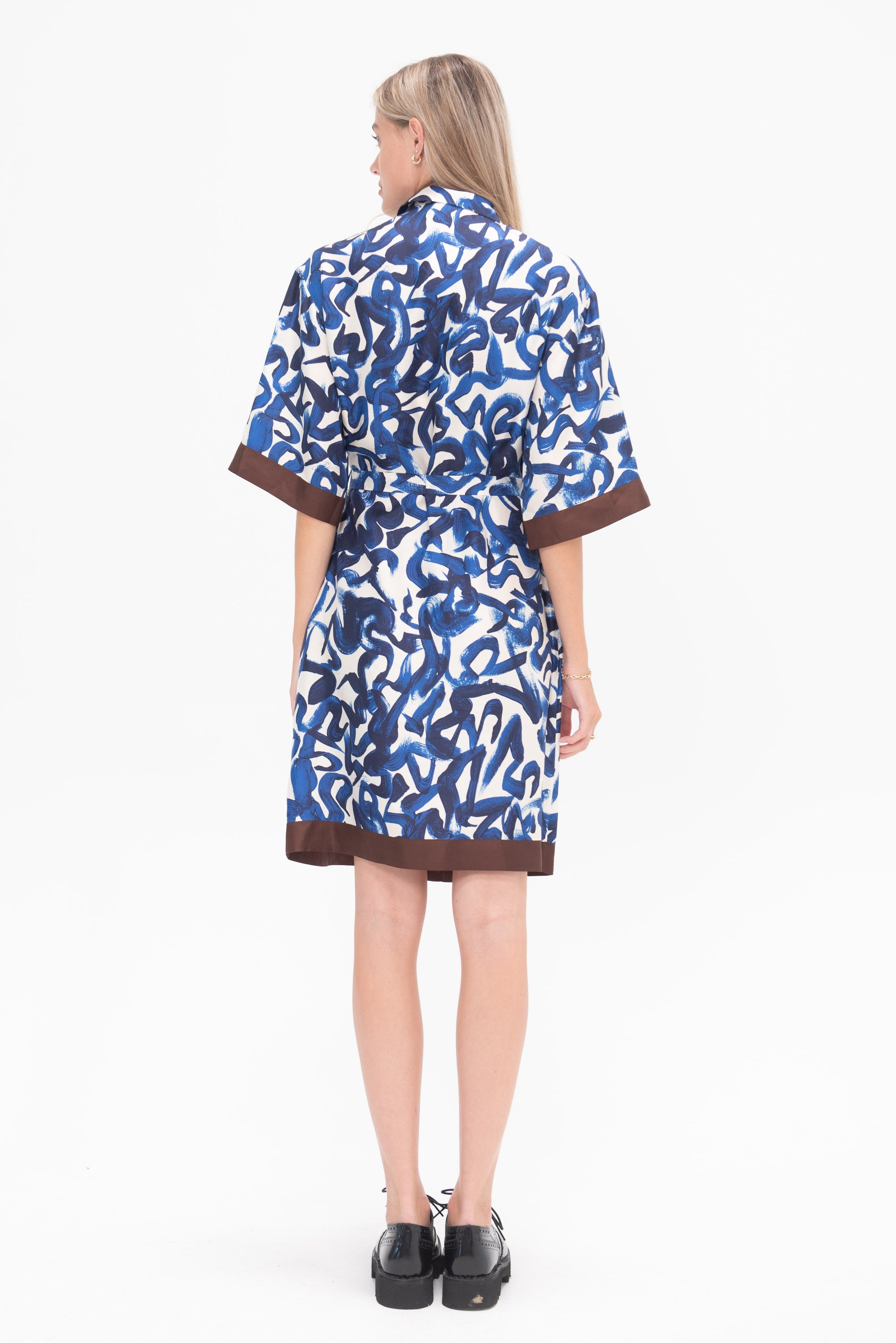 DRIES VAN NOTEN - Shirtdress, Dessin B