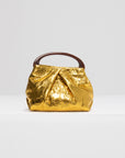 Small Leather Bag, Gold