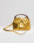 Small Leather Bag, Gold