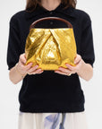 Small Leather Bag, Gold