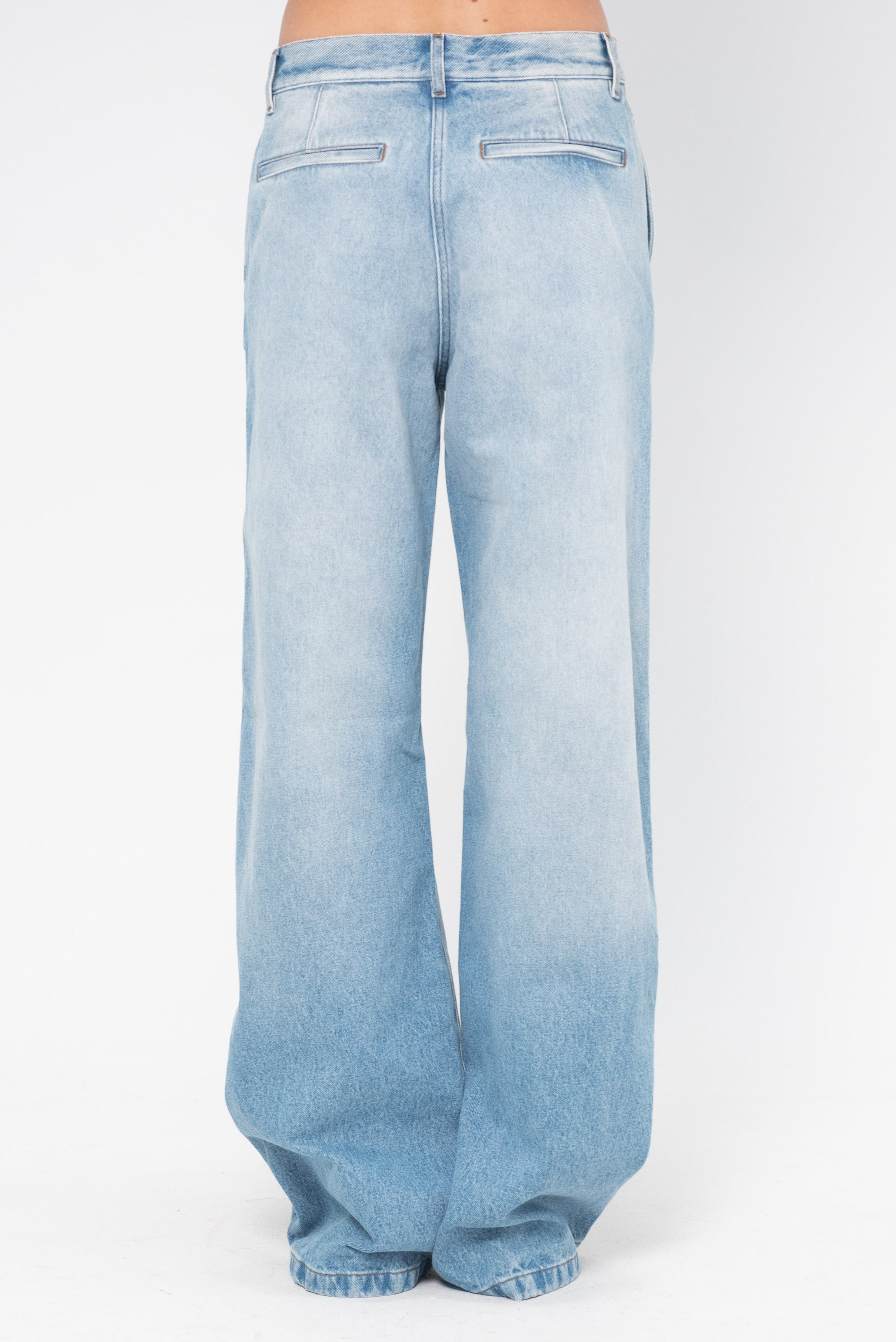 DRIES VAN NOTEN - Wide Leg Denim, Light Blue