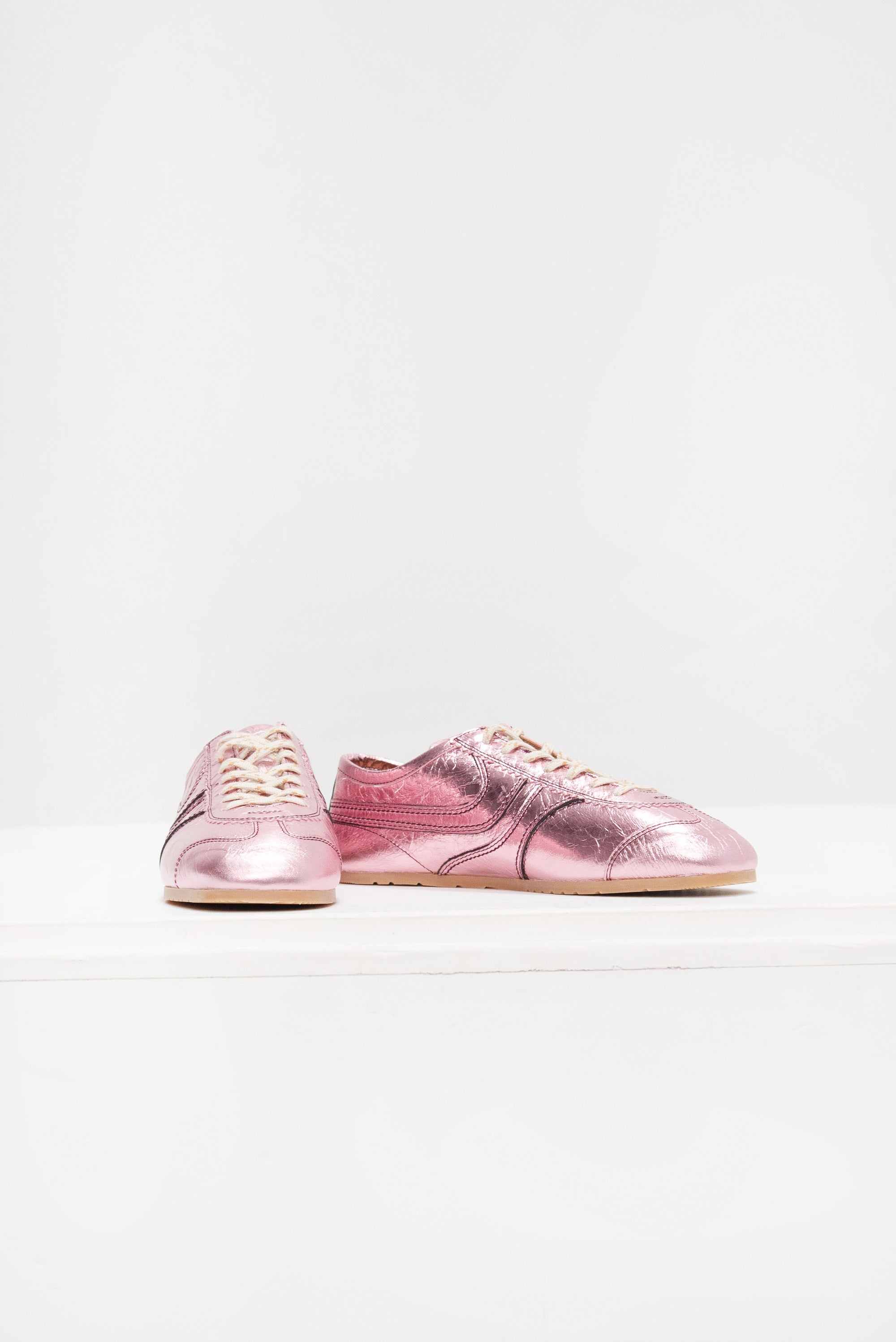 DRIES VAN NOTEN - Sneakers, Metallic Pink