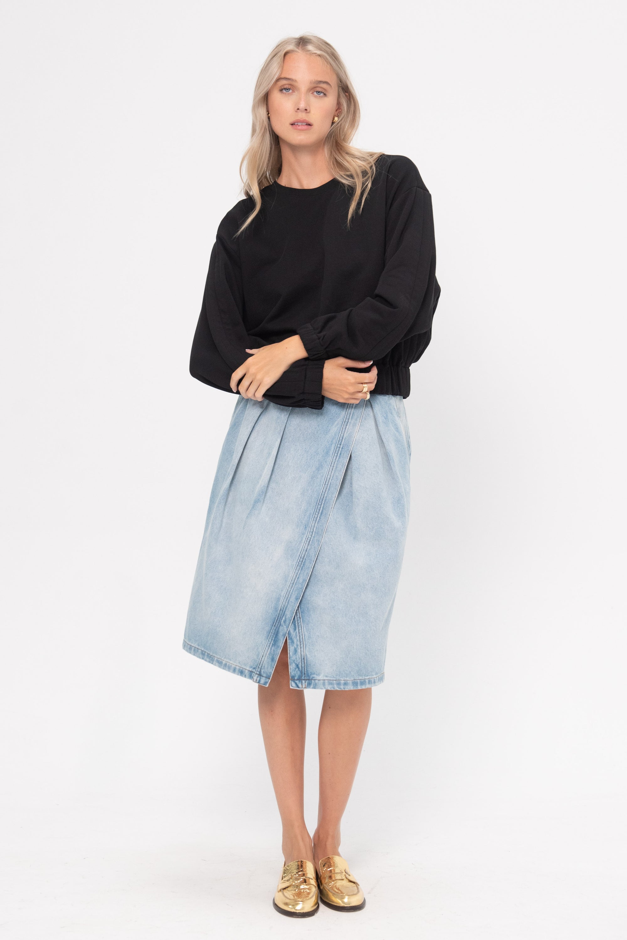 DRIES VAN NOTEN - Denim Skirt, Light Blue