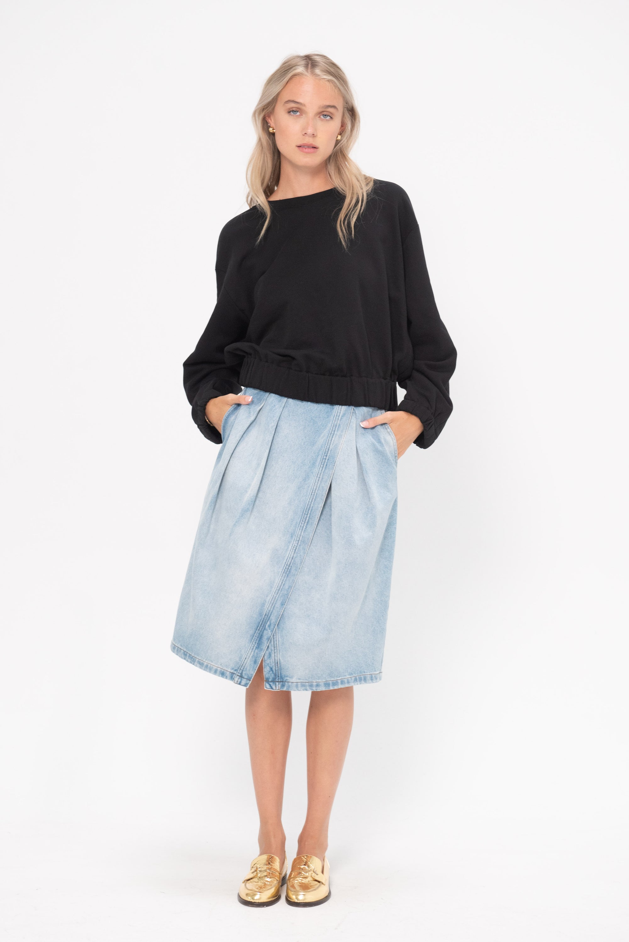 DRIES VAN NOTEN - Denim Skirt, Light Blue