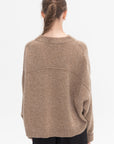 DUŠAN - Chunky Sweater, Dark Camel