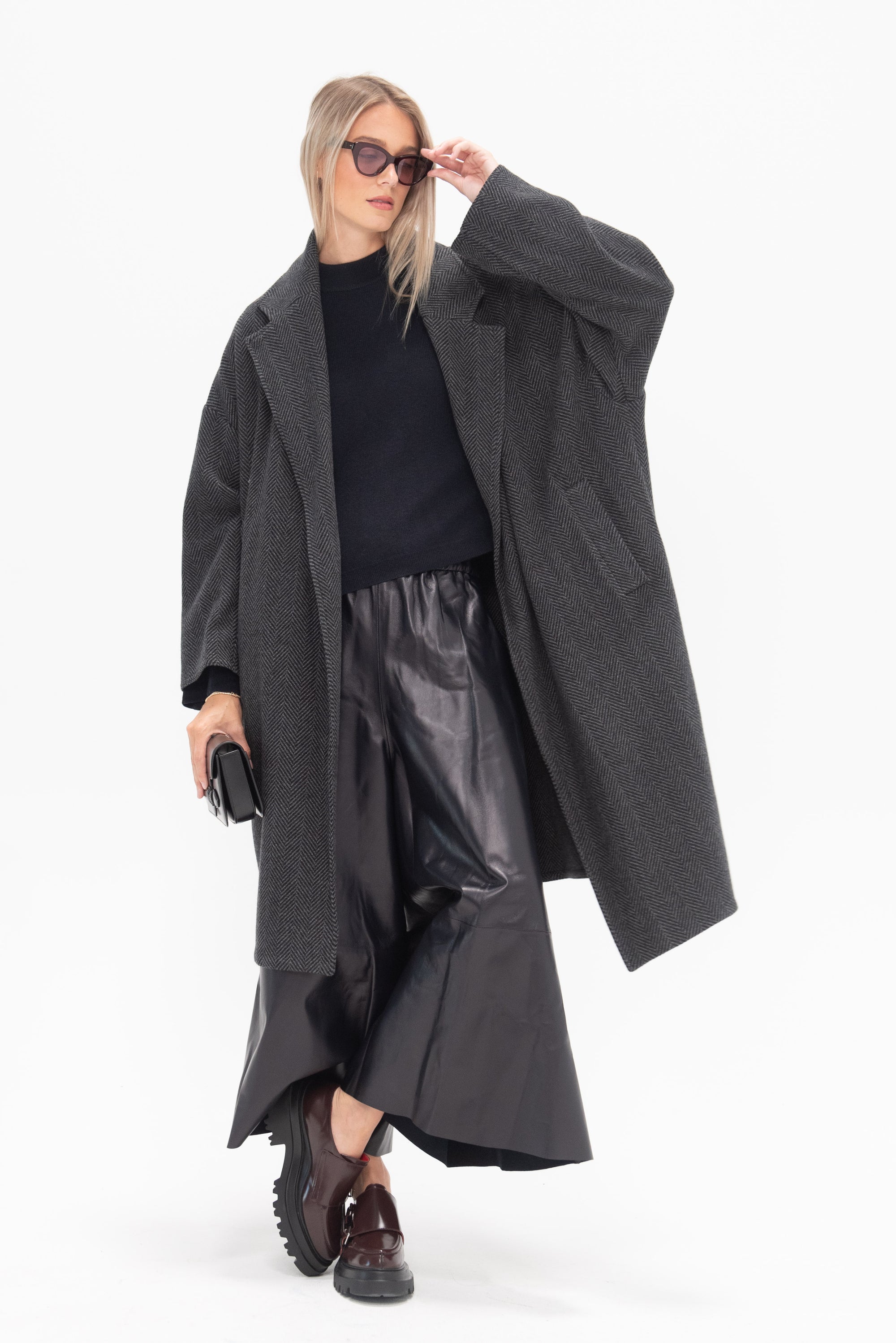 DUSAN - Gaucho Pants, Midnight