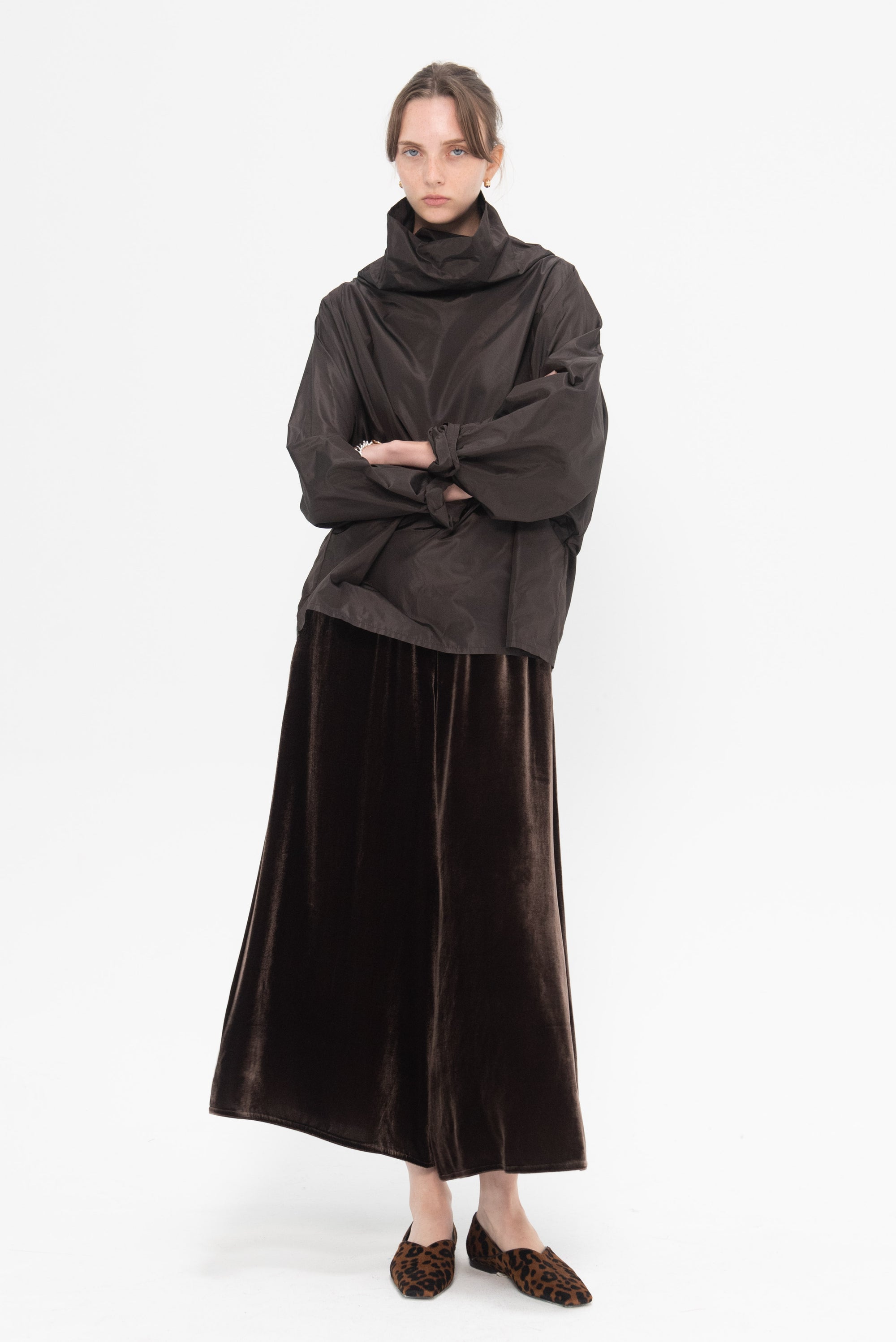 DUŠAN - Gaucho Pants, Brown