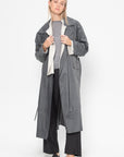 Oversized Trench Coat, Grey