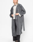 Oversized Trench Coat, Grey