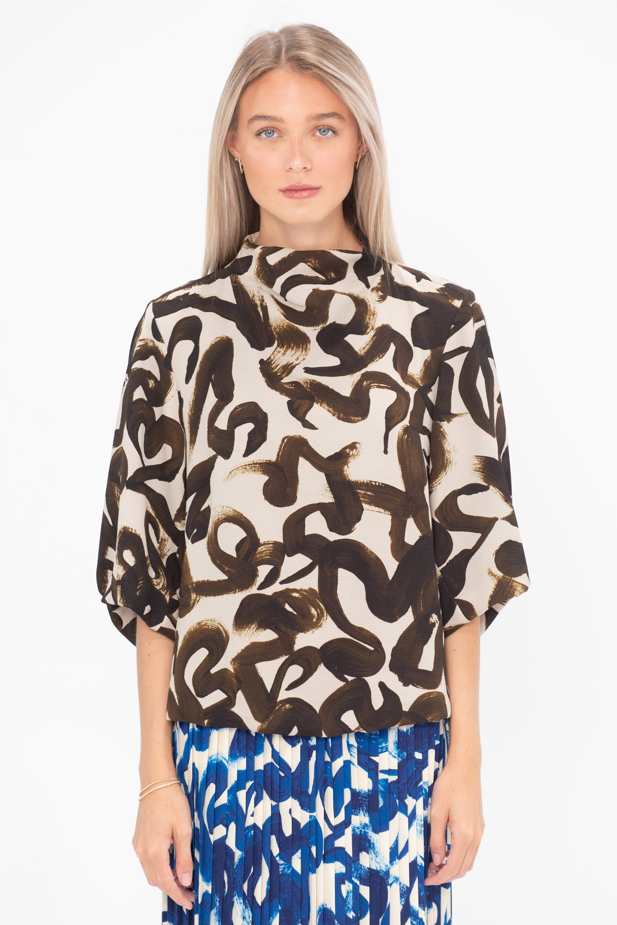 DRIES VAN NOTEN - Bubble Top, Brown