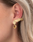 Figura Só Earrings, Citrine