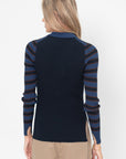 Silvia Ribbed Collar Sweater