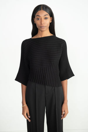 Issey Miyake Cotton Cashmere Knit, Black – Kick Pleat