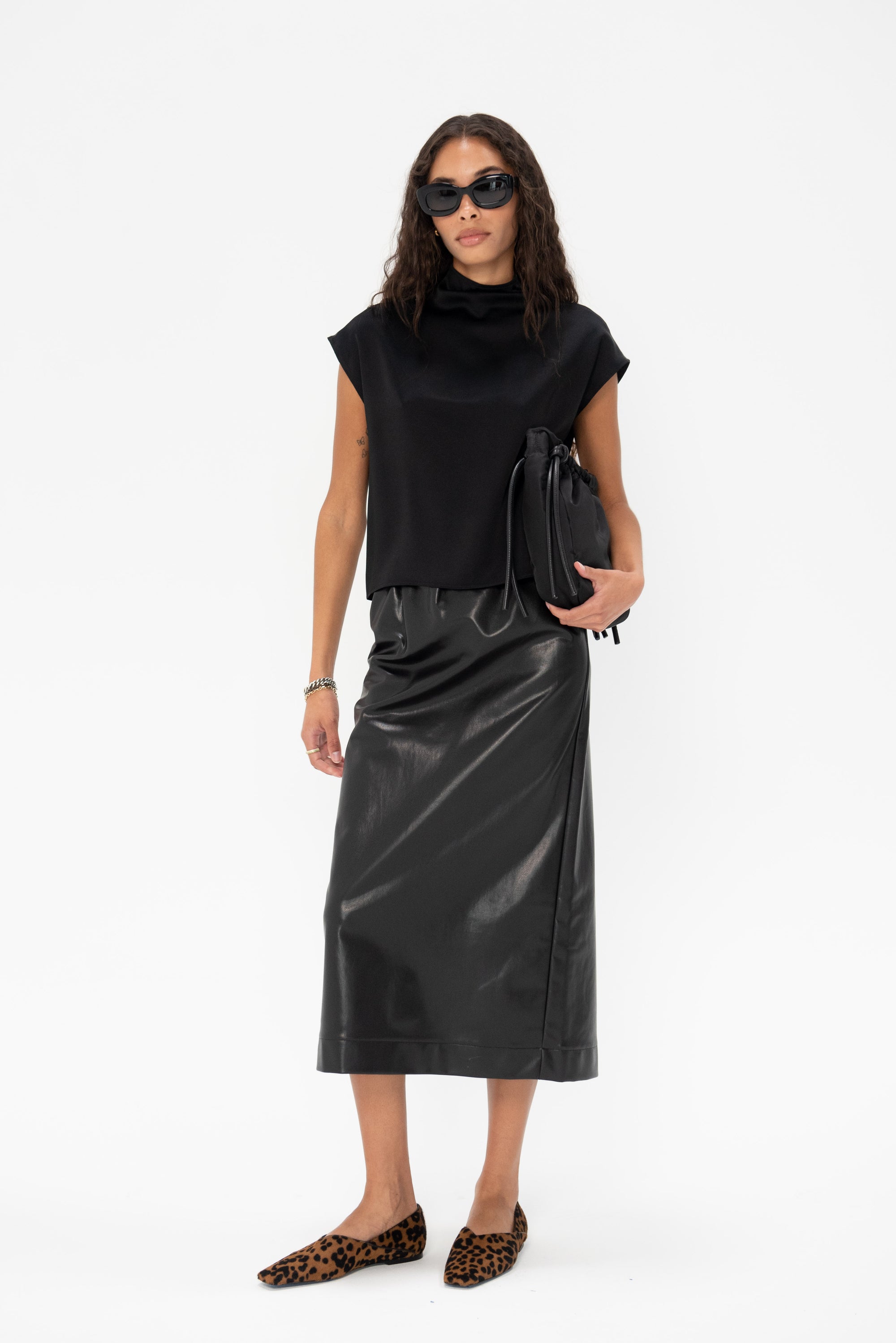 GAUCHERE - Skirt, Black