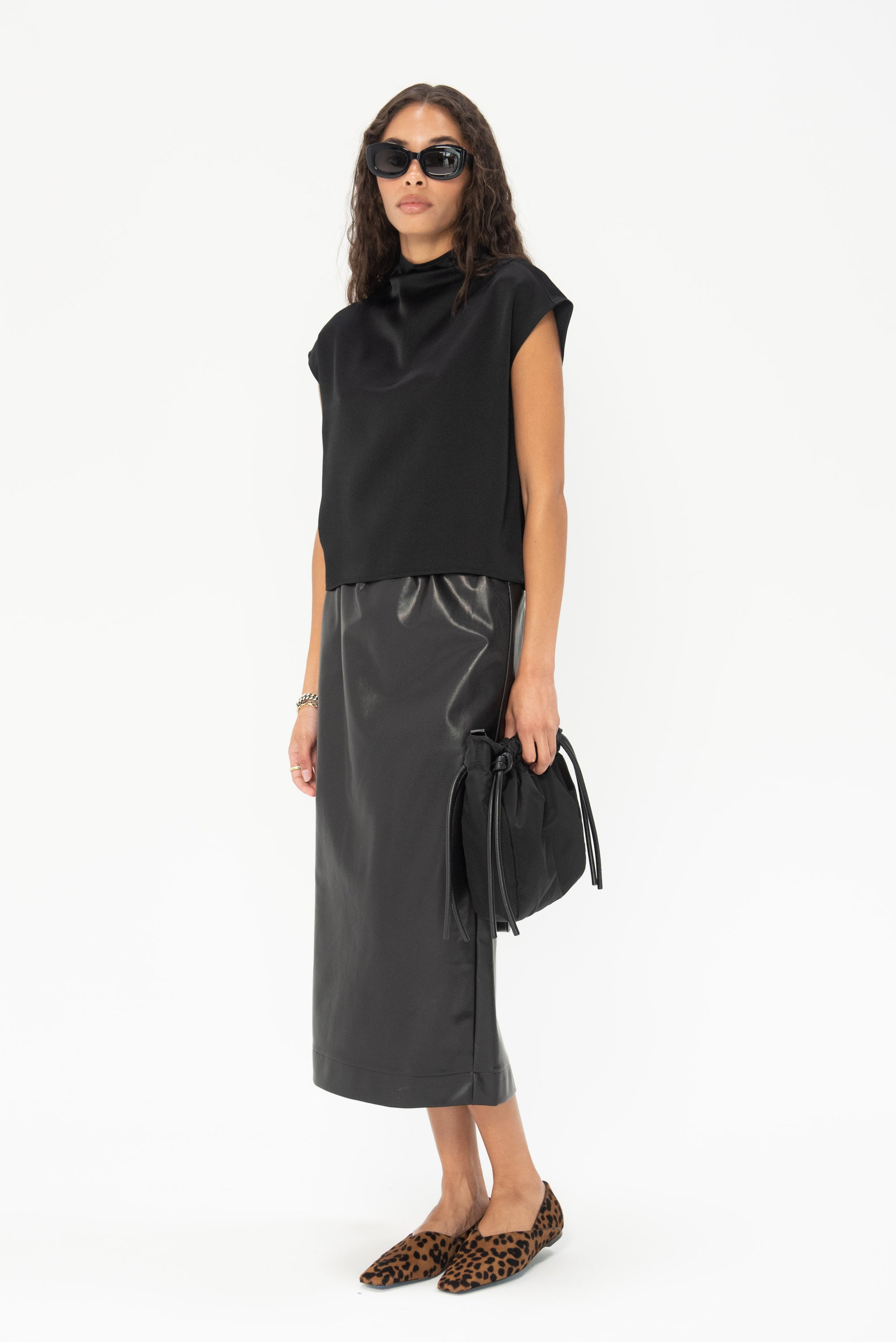 GAUCHERE - Skirt, Black