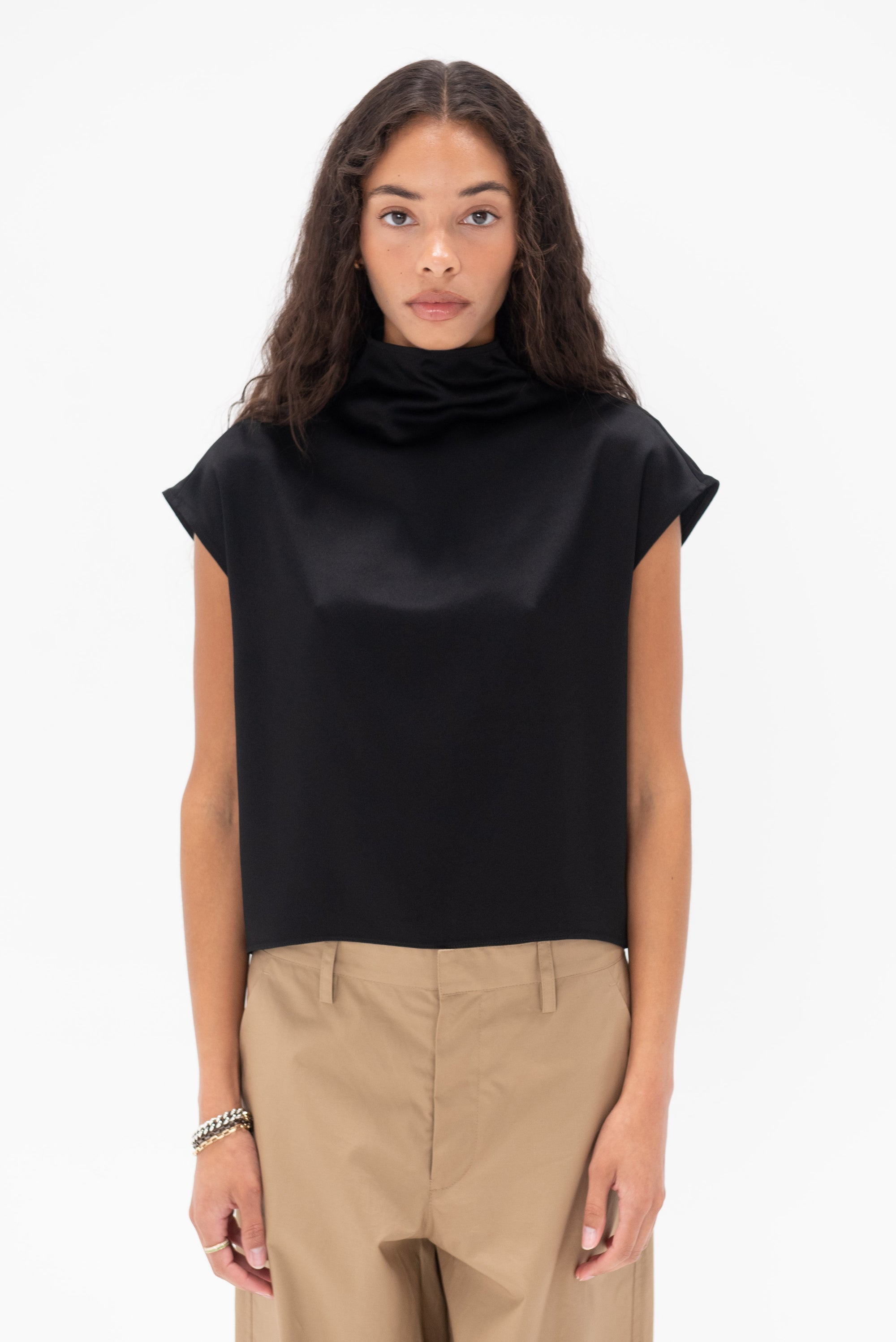 GAUCHERE - Top, Black