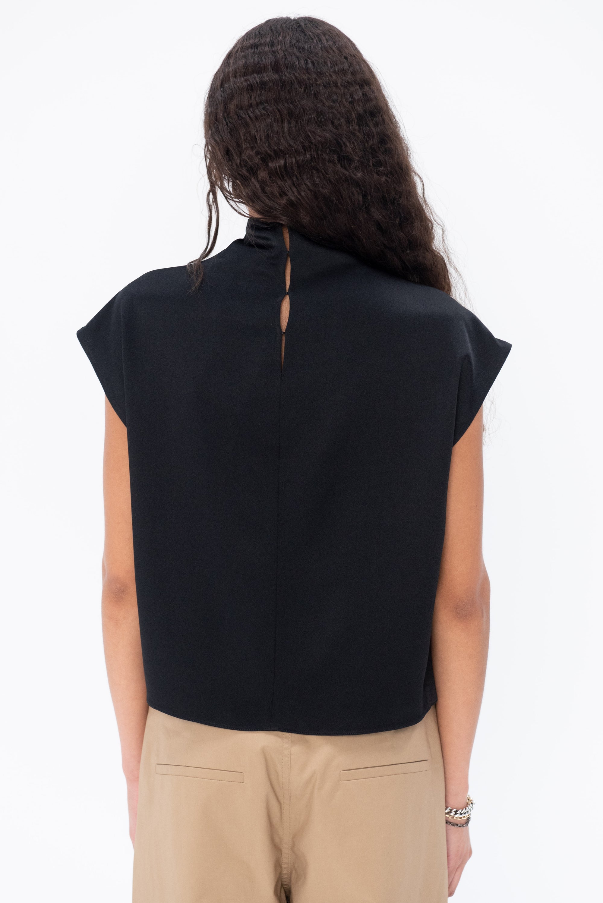 GAUCHERE - Top, Black