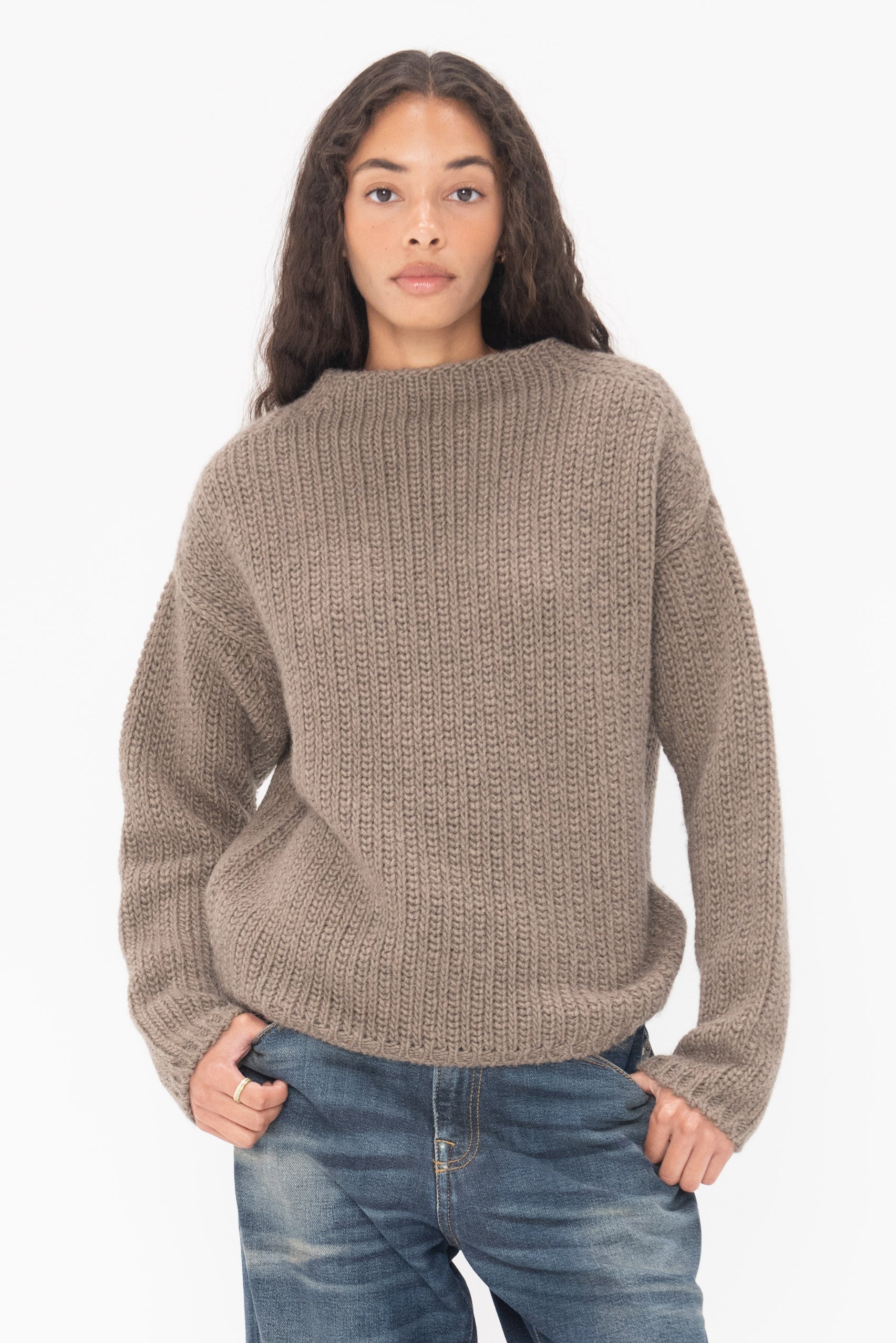 GAUCHERE - Knit Top, Beige