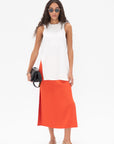 GAUCHERE - Skirt, Sunset Orange