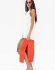 GAUCHERE - Skirt, Sunset Orange