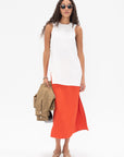 GAUCHERE - Skirt, Sunset Orange