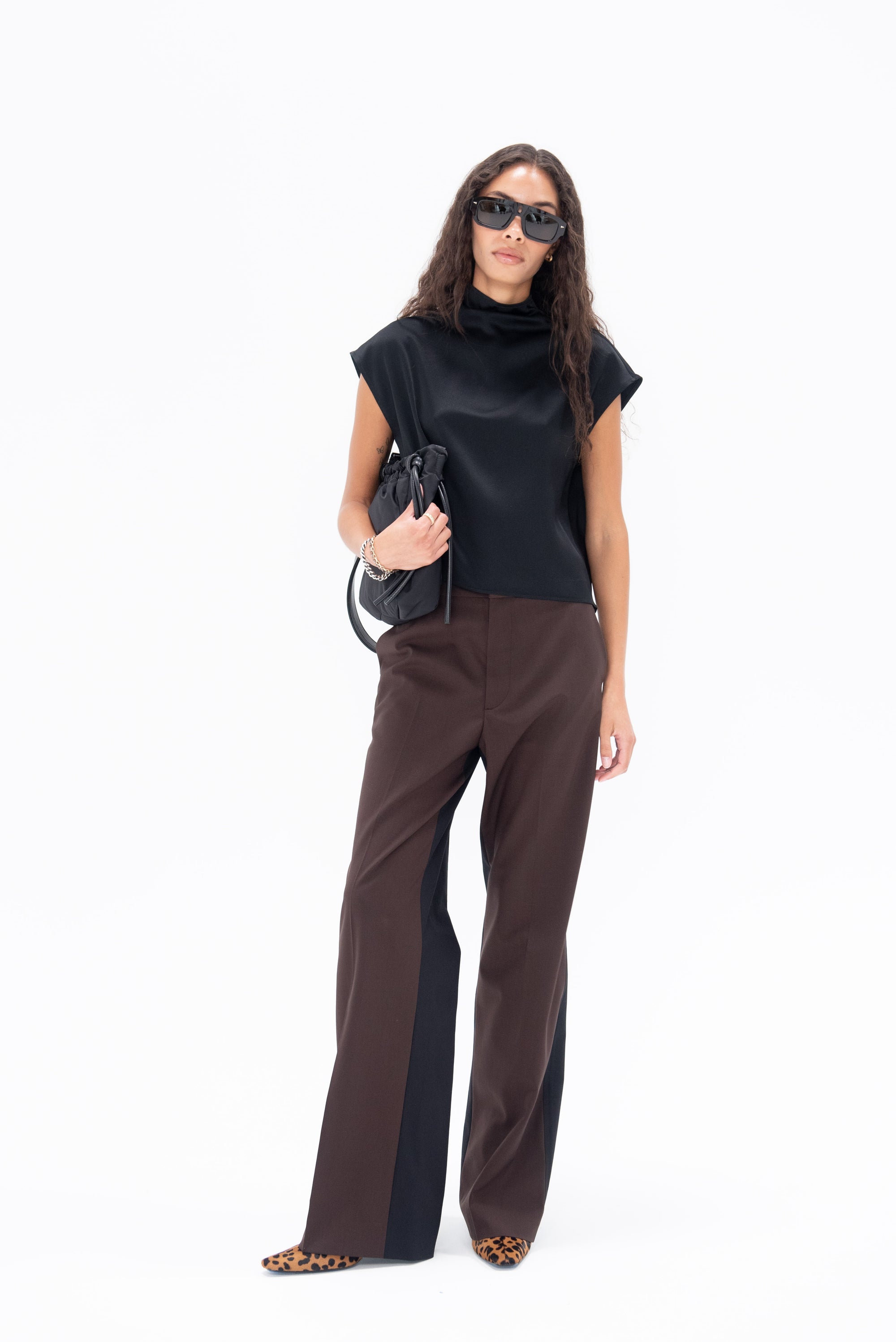 GAUCHERE - Pants, Burgundy Oak & Black