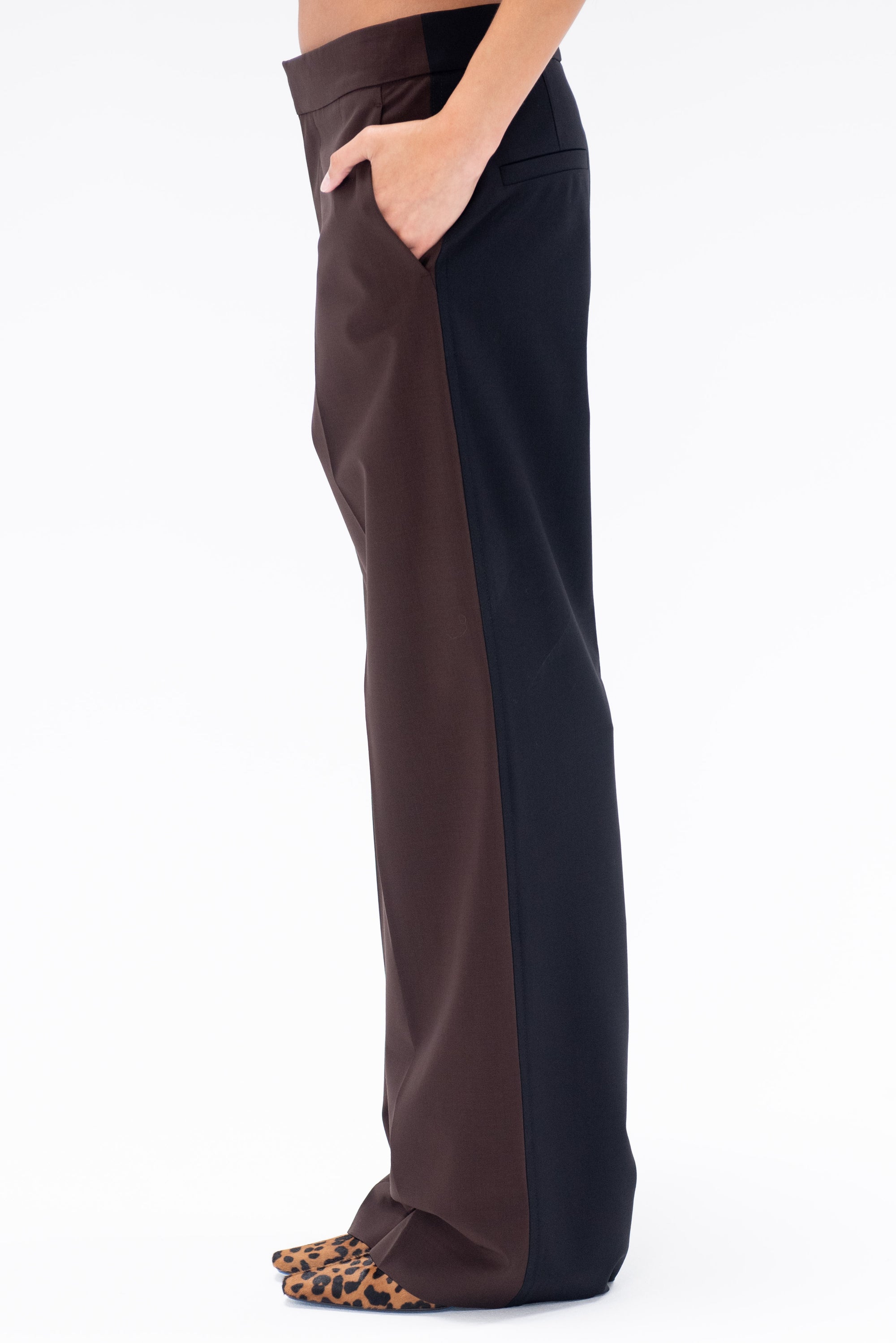 GAUCHERE - Pants, Burgundy Oak &amp; Black