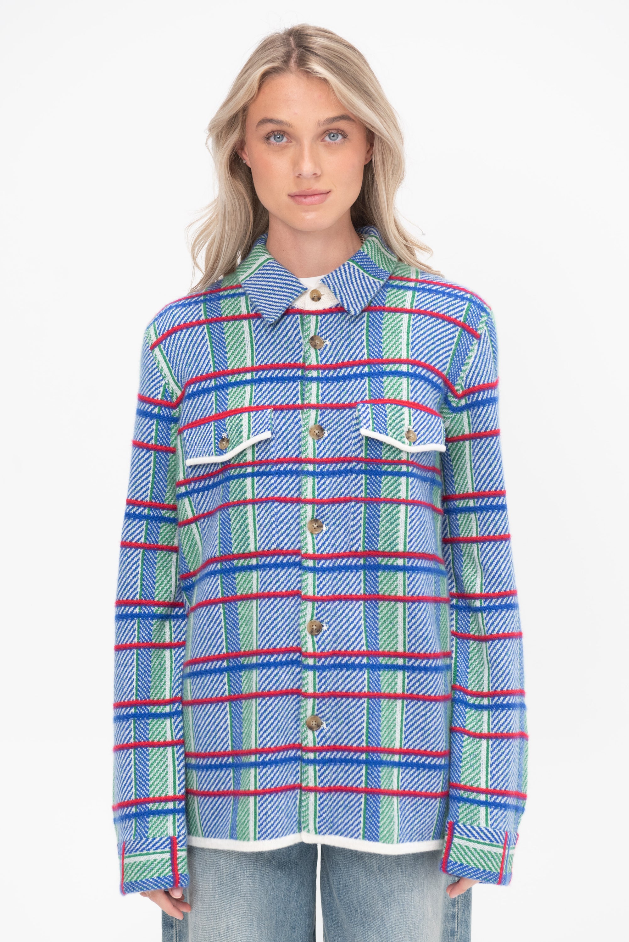 Plaid Work Shirt, Cobalt Combo